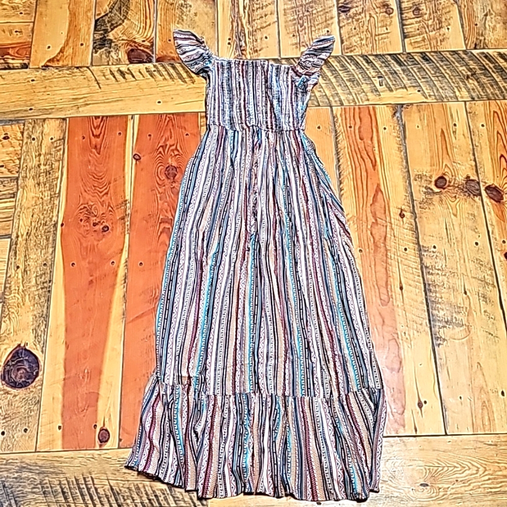 Aztec Print Maxi Dress, Medium